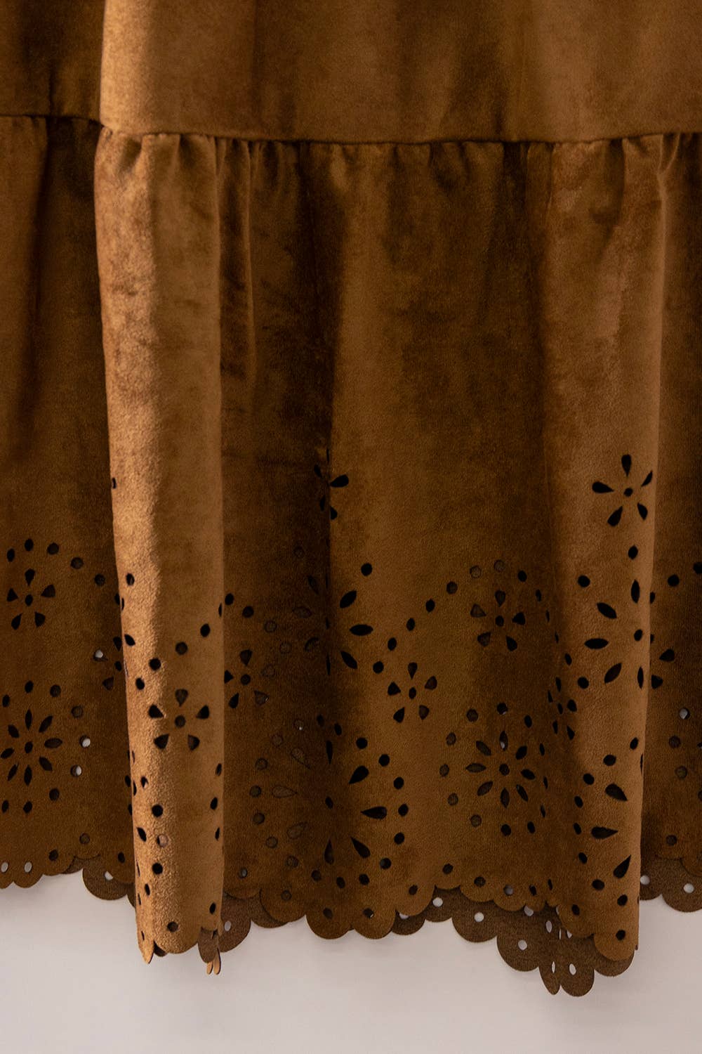 The Saddlewood Suede Skirt