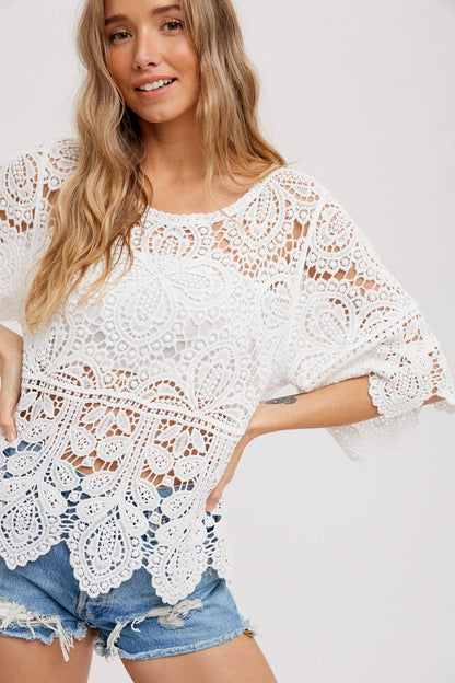 The Daisy Crochet Lace Top