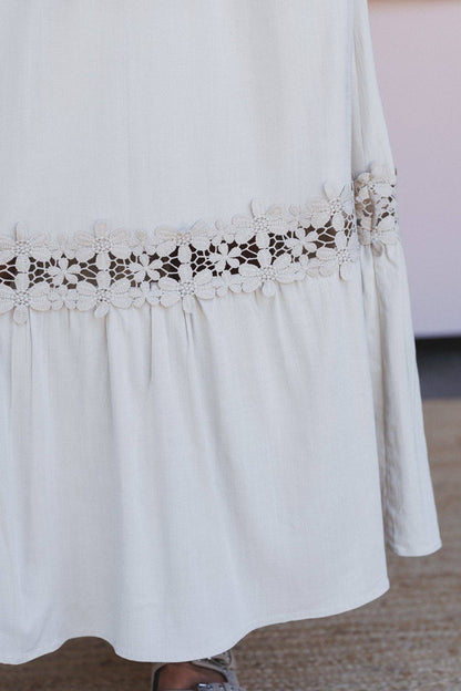 Three Bird Nest - Desert Lace Skirt - Oatmeal