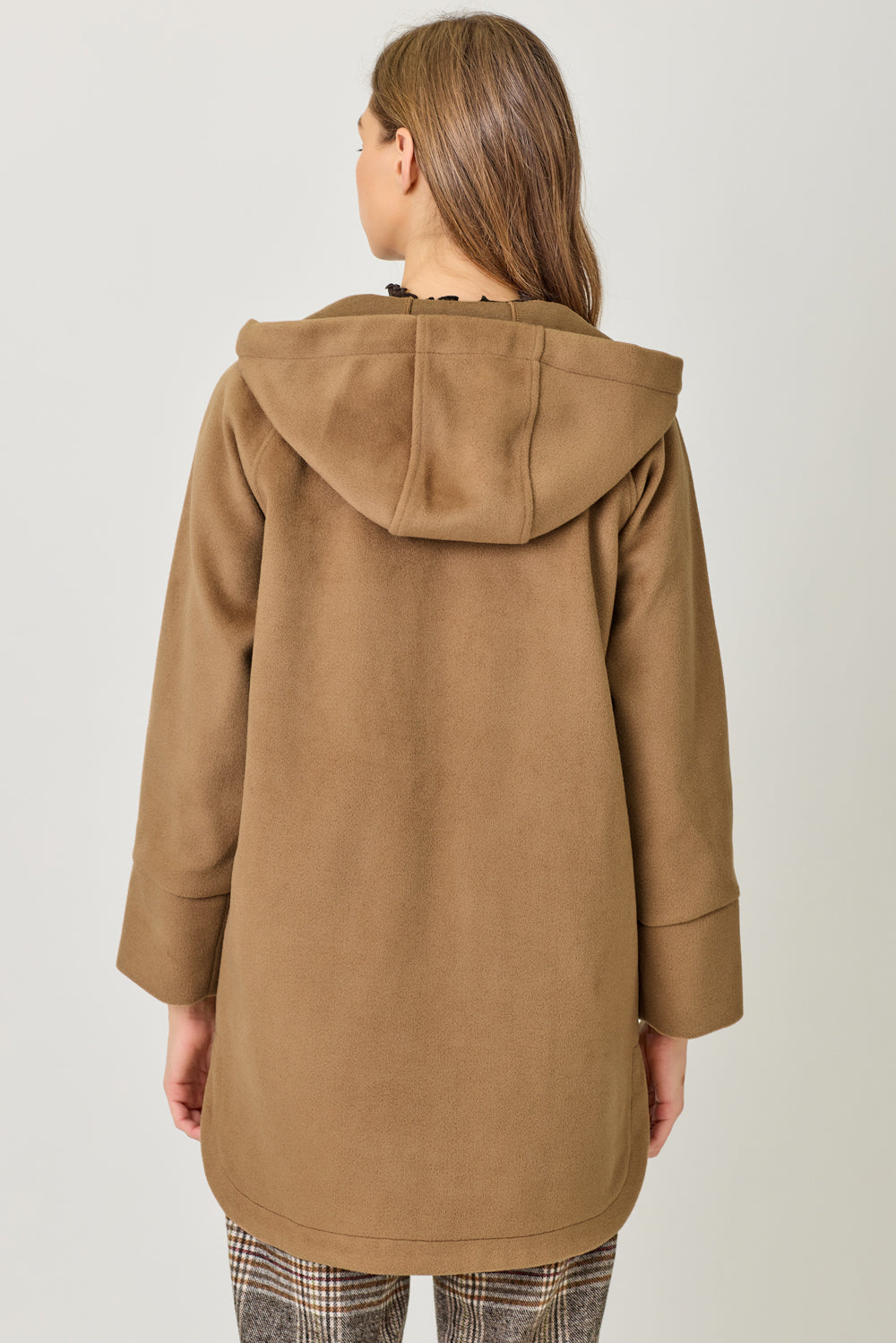 Mystree Hooded Zip Up Jacket - Camel