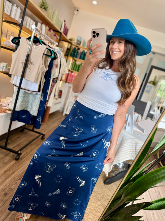 The High Stakes Satin Skirt