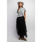 Wanderlust Tulle Maxi Skirt - black