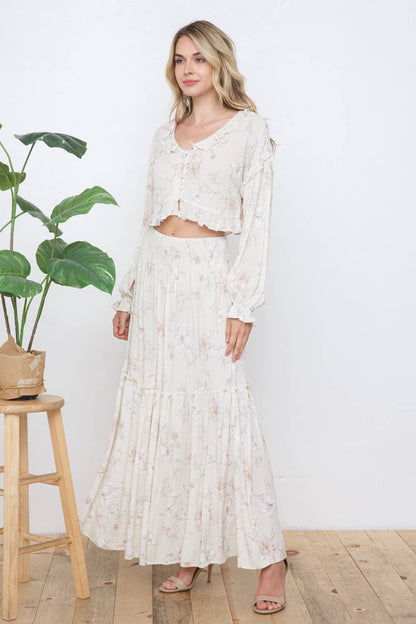 The Victoria Floral Ruffle Vacay Set