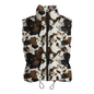 Brown and White Cowhide Vest