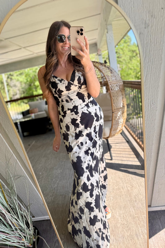 The Rancher’s Daughter Cowhide Maxi Set