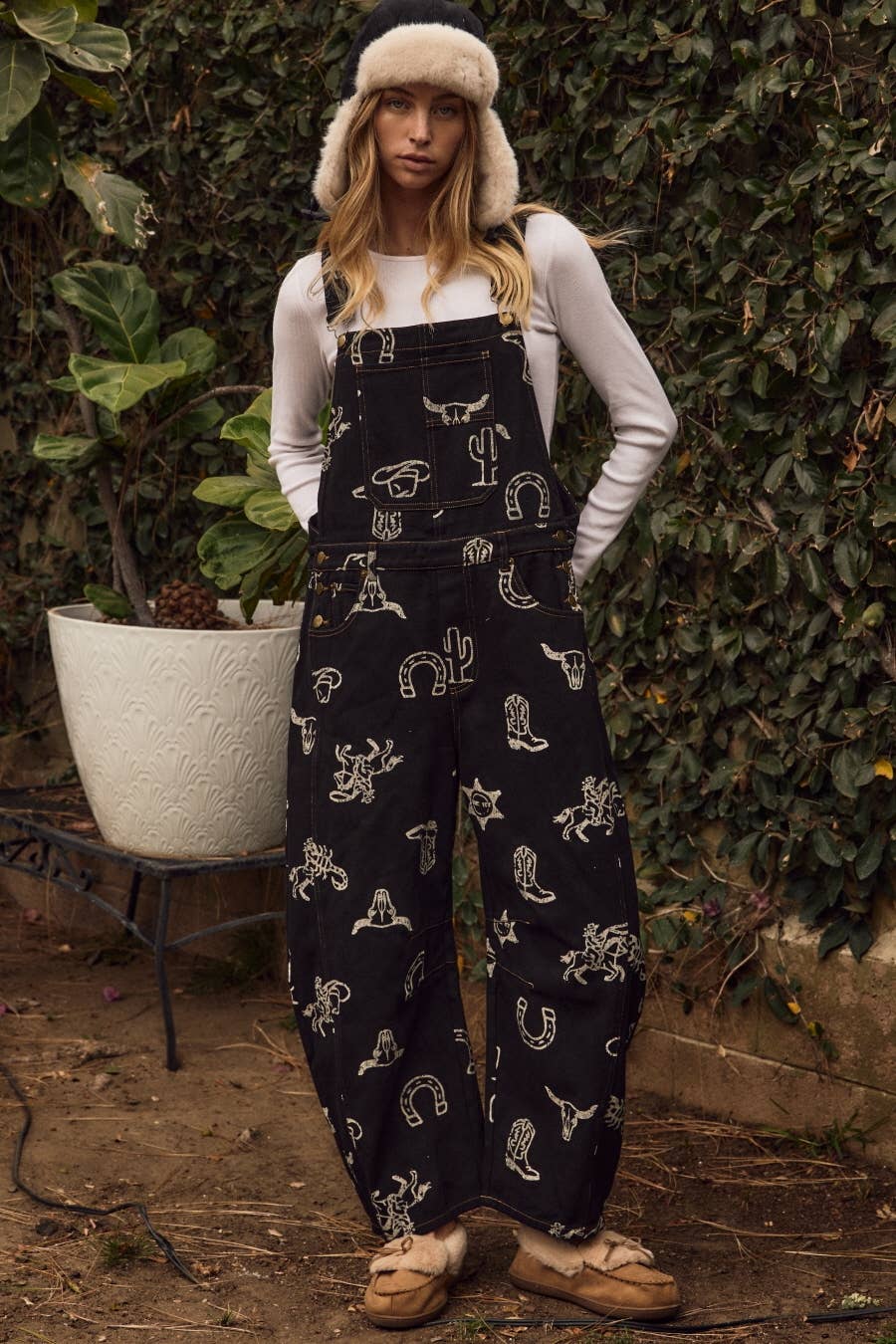 The Wild West Barrel Overalls
