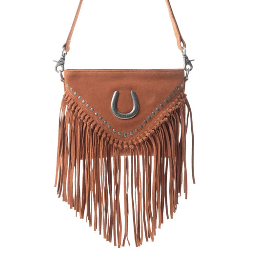 Stallion's Luck Leather Bag In Brown by Myra