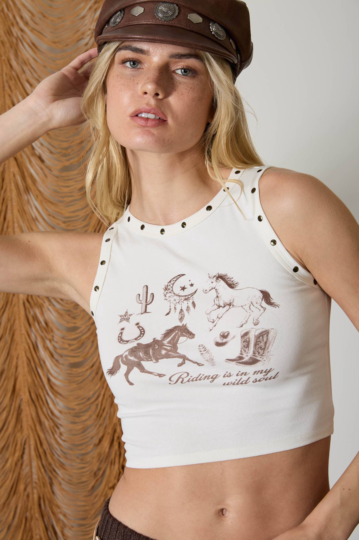 The Wild Soul Studded Crop Top