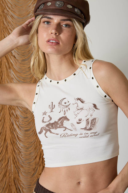 The Wild Soul Studded Crop Top