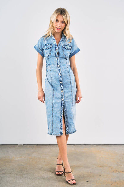 The Western Standard Denim Midi