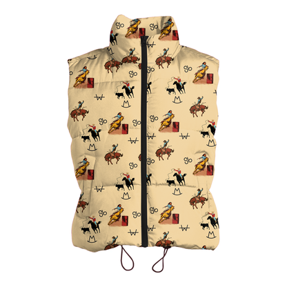 Vintage Cowboy Puffer Vest