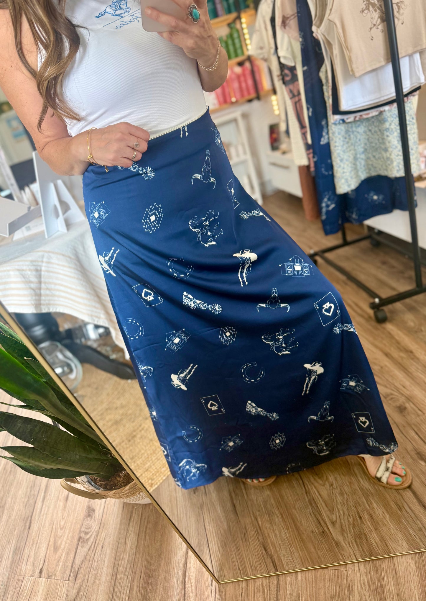 The High Stakes Satin Skirt