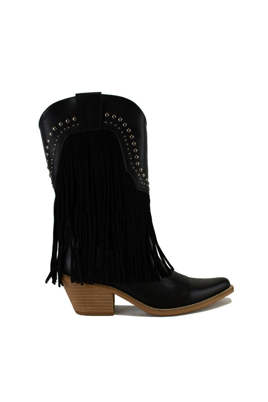The Midnight Fringe Western Boots
