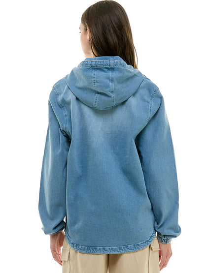The Denim Hoodie - medium wash