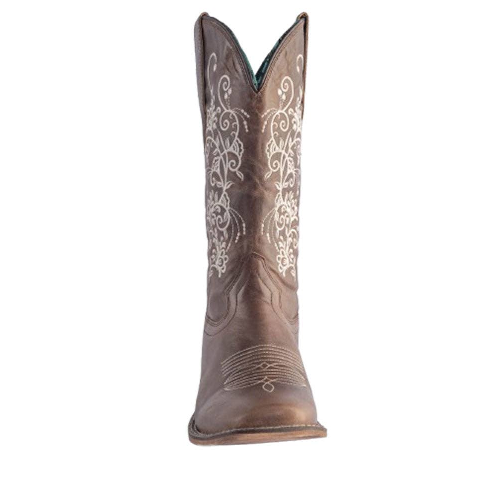 Desert Bloom Leather Cowgirl Boots