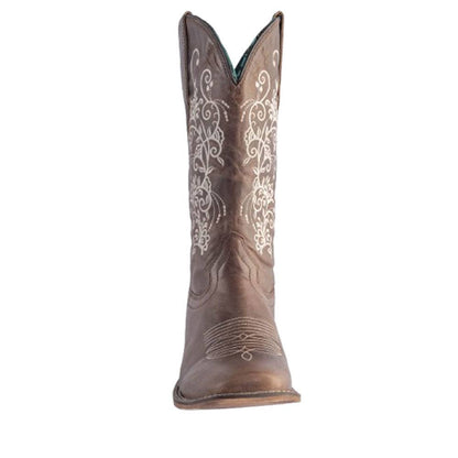Desert Bloom Leather Cowgirl Boots
