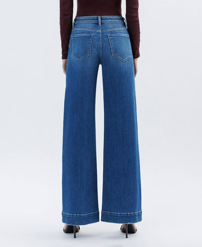 The High Life Wide Leg Flare Jeans