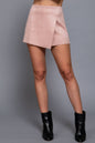The Sierra Wrap Faux Suede Skort