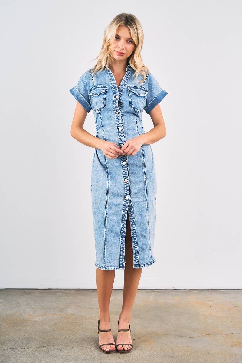 The Western Standard Denim Midi