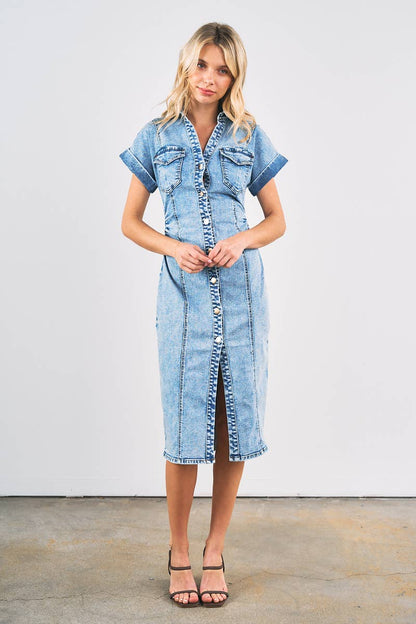 The Western Standard Denim Midi