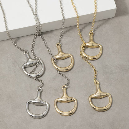 The Bridle Bit Lariat Necklace