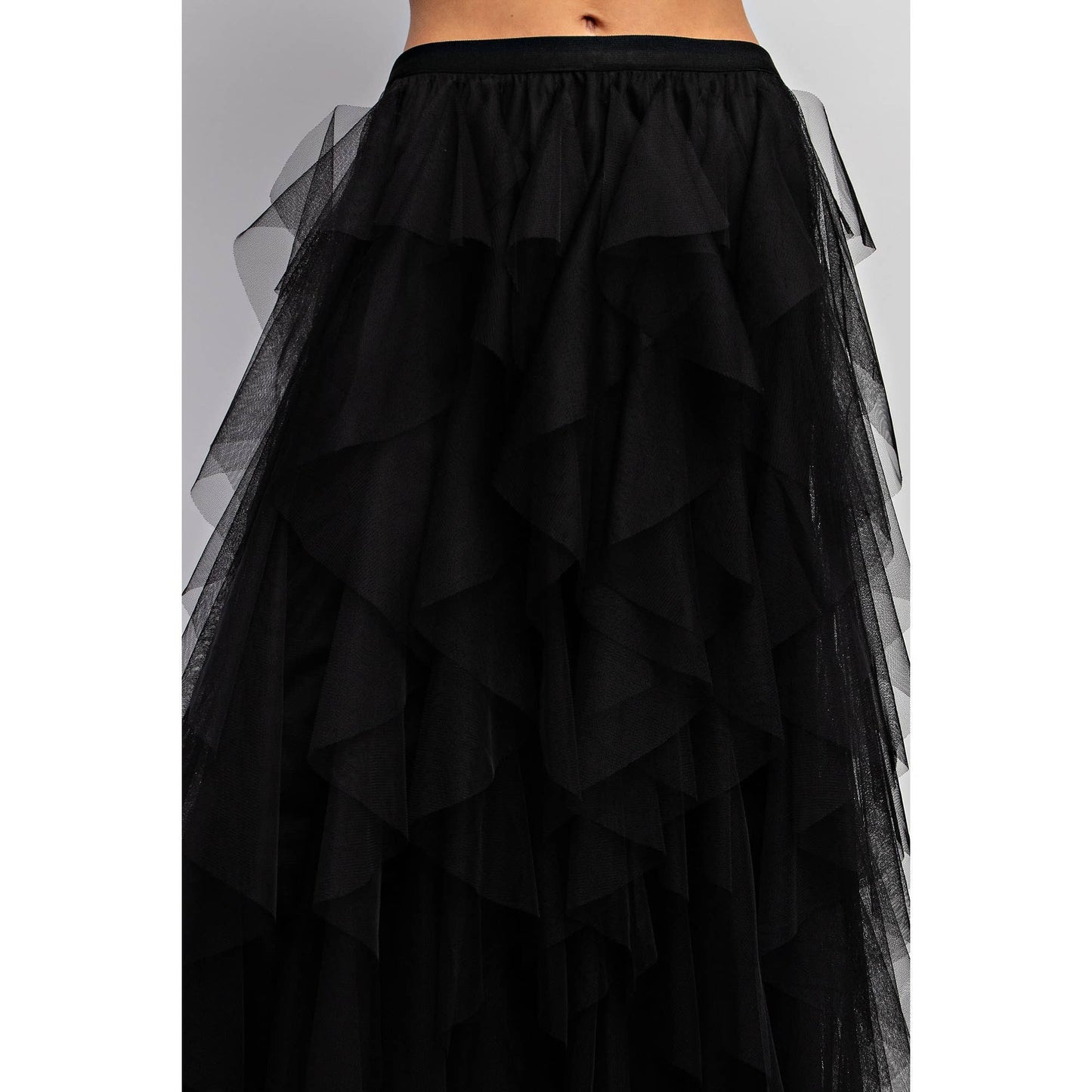 Wanderlust Tulle Maxi Skirt - black