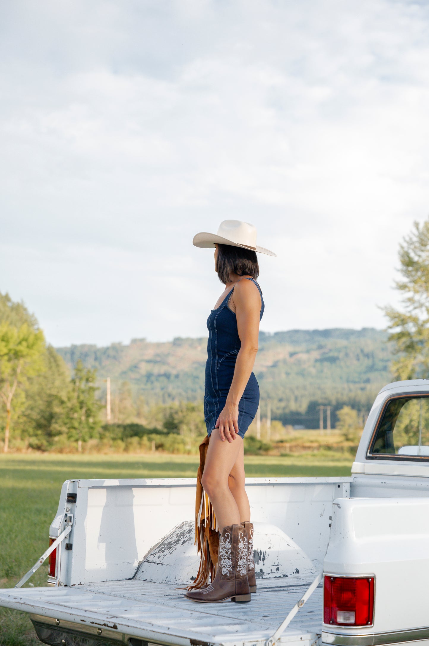The Midnight Rodeo Denim Mini Dress