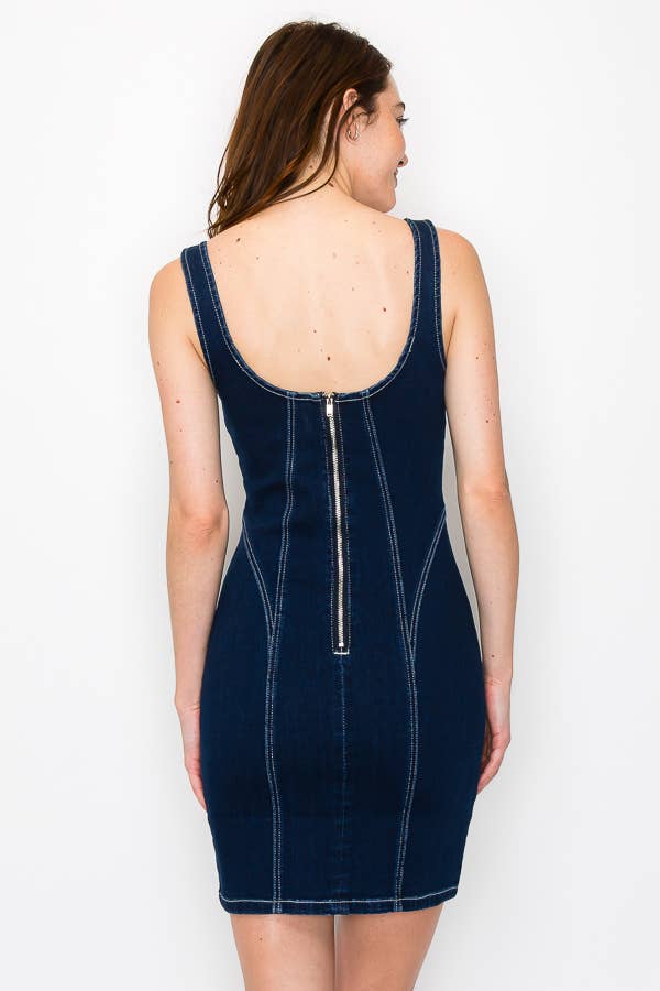 The Midnight Rodeo Denim Mini Dress