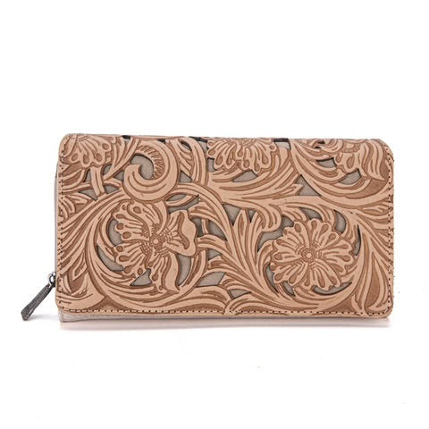 Trinity Ranch Floral Tooled Wallet