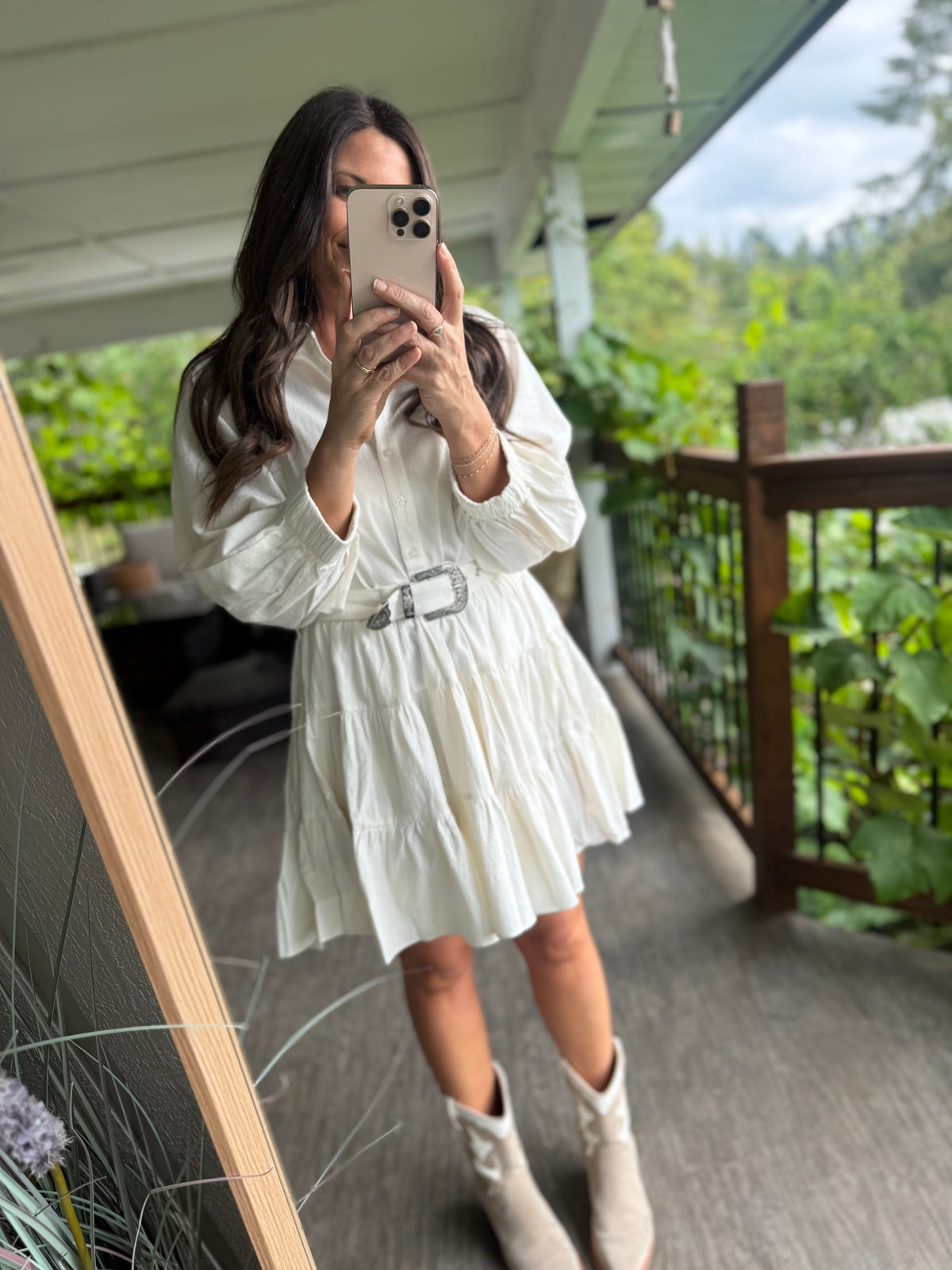 🤎 The Sunday Rodeo Mini Dress — Rock & Roll Denim