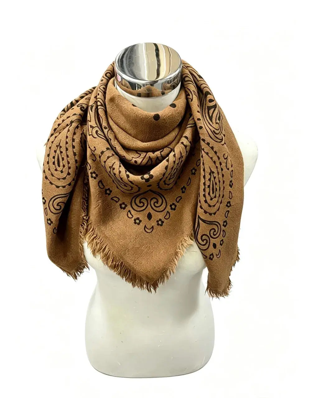 The Prairie Rose Wool Bandana Scarf