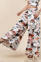 Hilda Vintage Western Print Wide Leg Pants