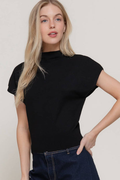The Harper Mock Neck Sweater Top