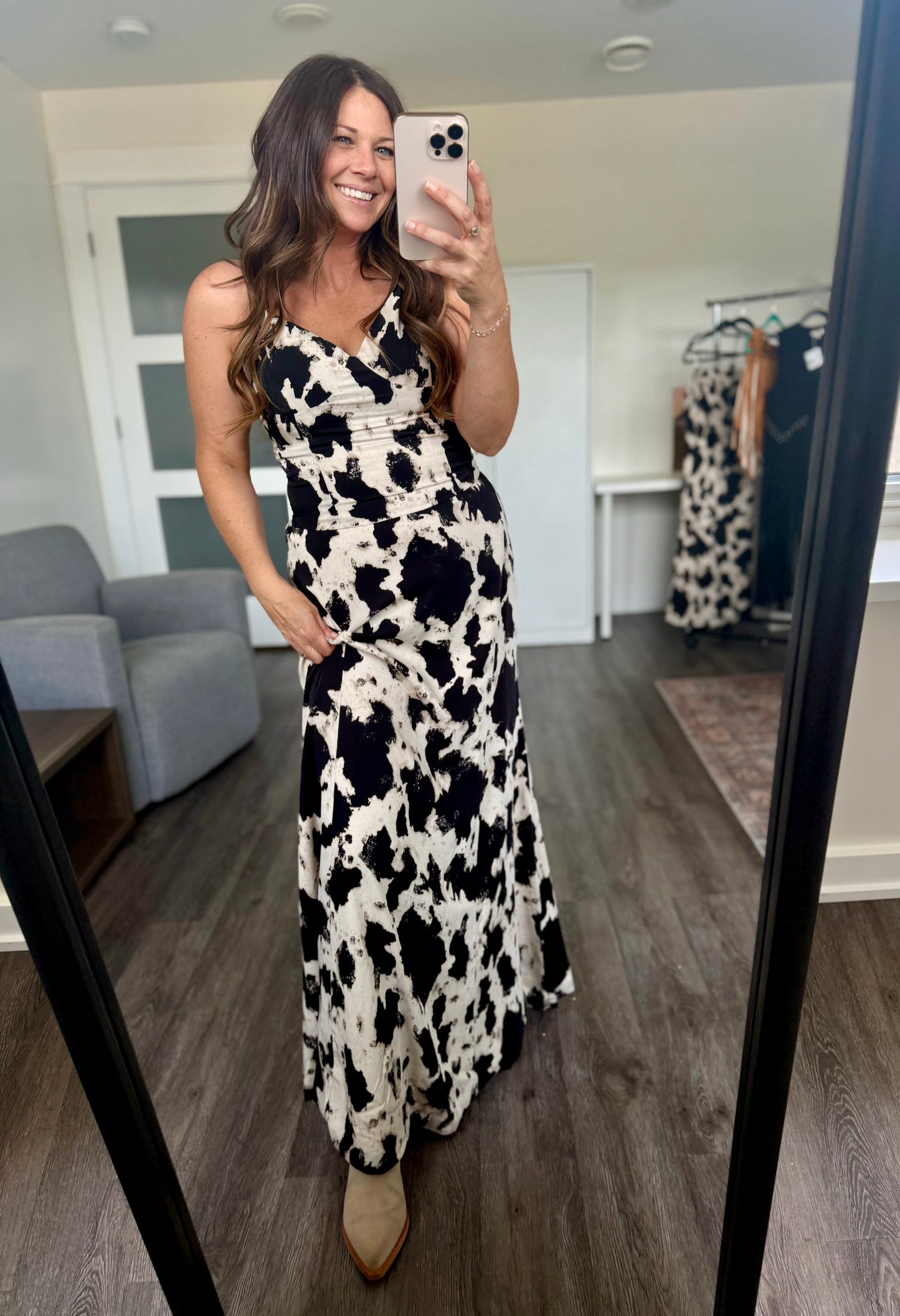 The Rancher’s Daughter Cowhide Maxi Set