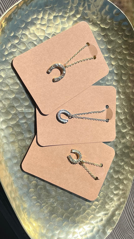 Rhinestone Horseshoe Necklaces