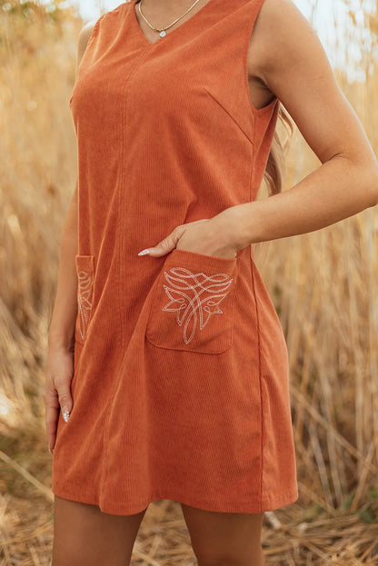 The Harvest Moon Corduroy Dress