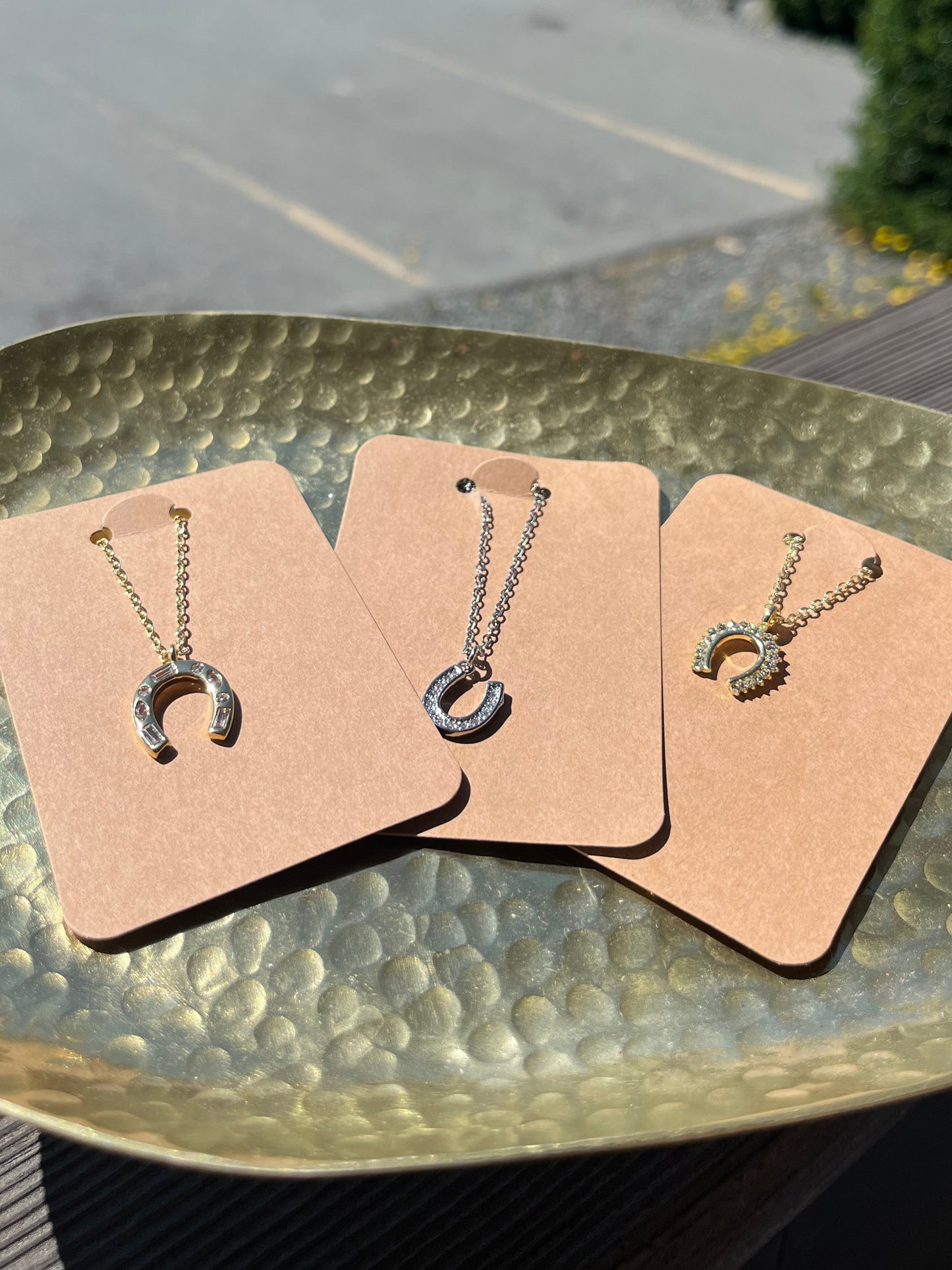 Rhinestone Horseshoe Necklaces