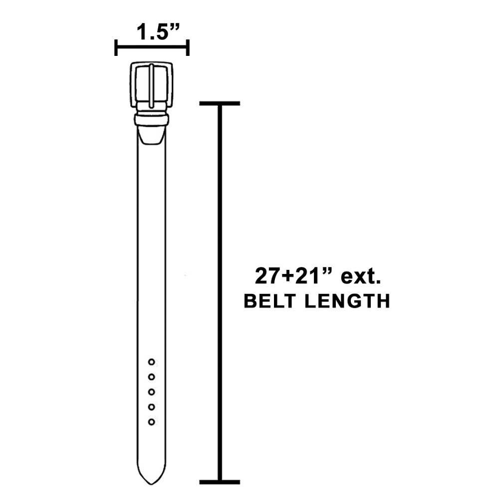 Western Abstract Pattern Concho Chain Belt