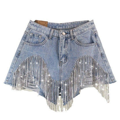 The Rhinestone Rodeo Fringe Shorts