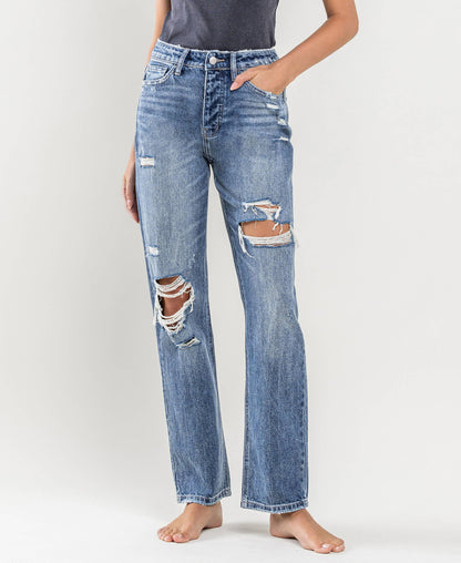 The Lowkey Legend Straight Leg Distressed Jeans