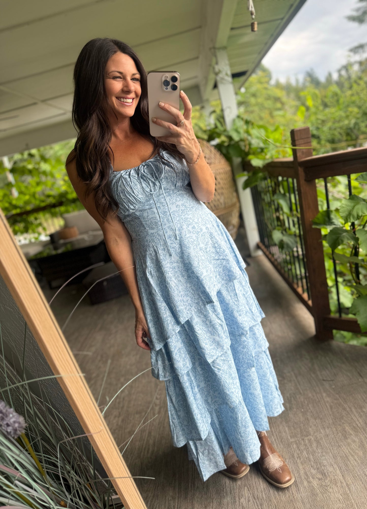 💙 The Bluebell Prairie Maxi Dress — Rock & Roll Denim
