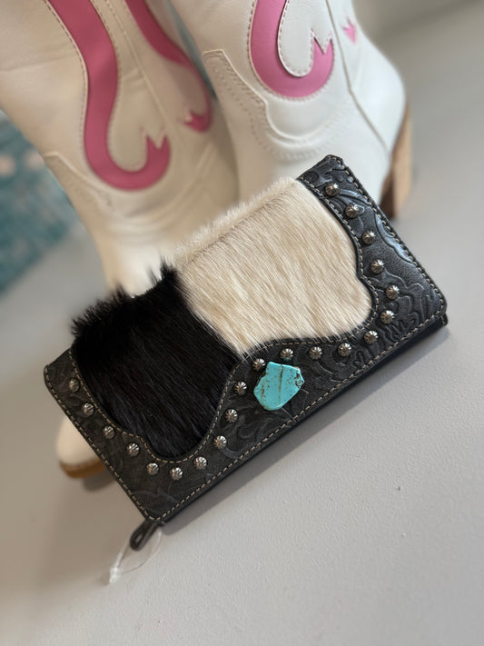 Montana West Cow Hide Wallet