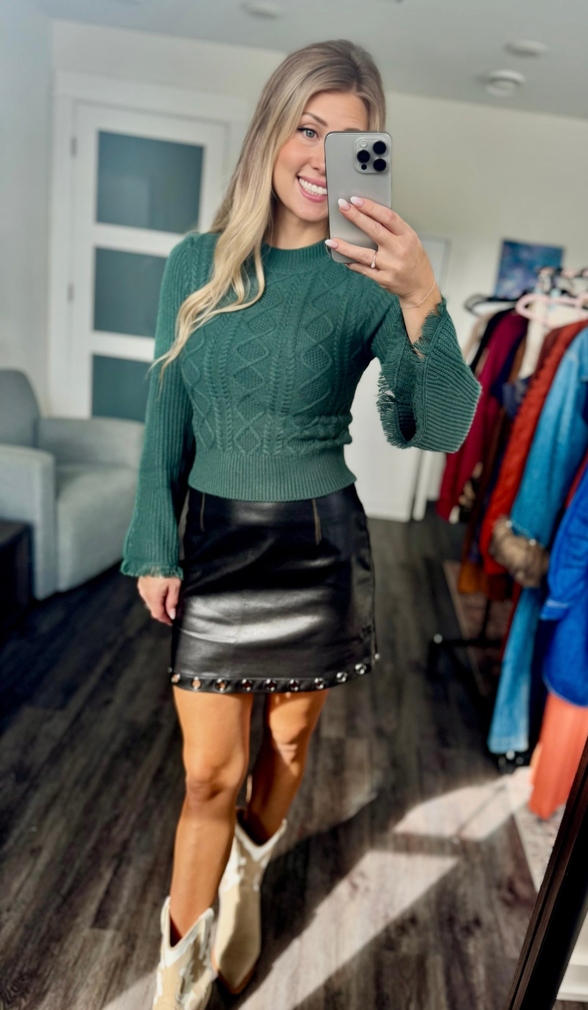 The Evergreen Flare Sweater by Panhandle