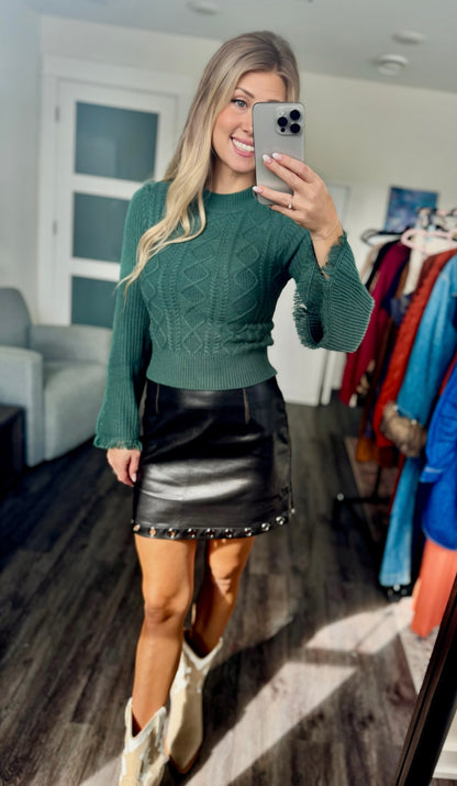 The Evergreen Flare Sweater by Panhandle