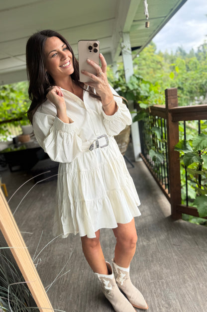 🤎 The Sunday Rodeo Mini Dress — Rock & Roll Denim