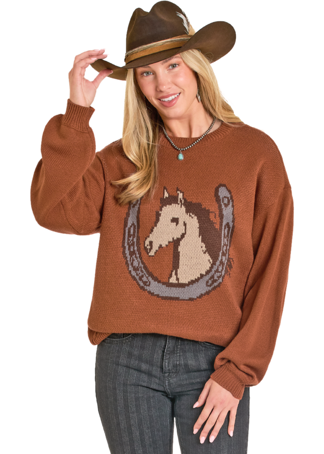 West Desperado Horseshoe Knit Sweater