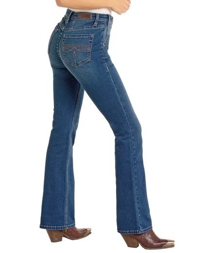 Rock n Roll Denim High Rise Two Tone Bootcut Jeans