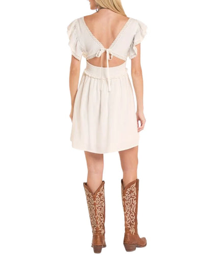 The Prairie Rose Embroidered Mini Dress — Rock & Roll Denim