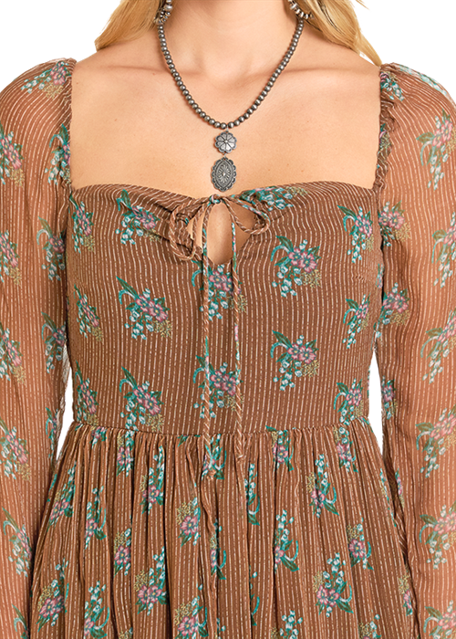 Striped Floral Dress by Rock and Roll Denim