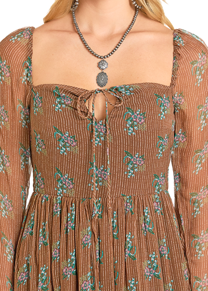 Striped Floral Dress by Rock and Roll Denim